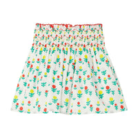 Stella McCartney White Dreamy Flowers Smock Details Skirt