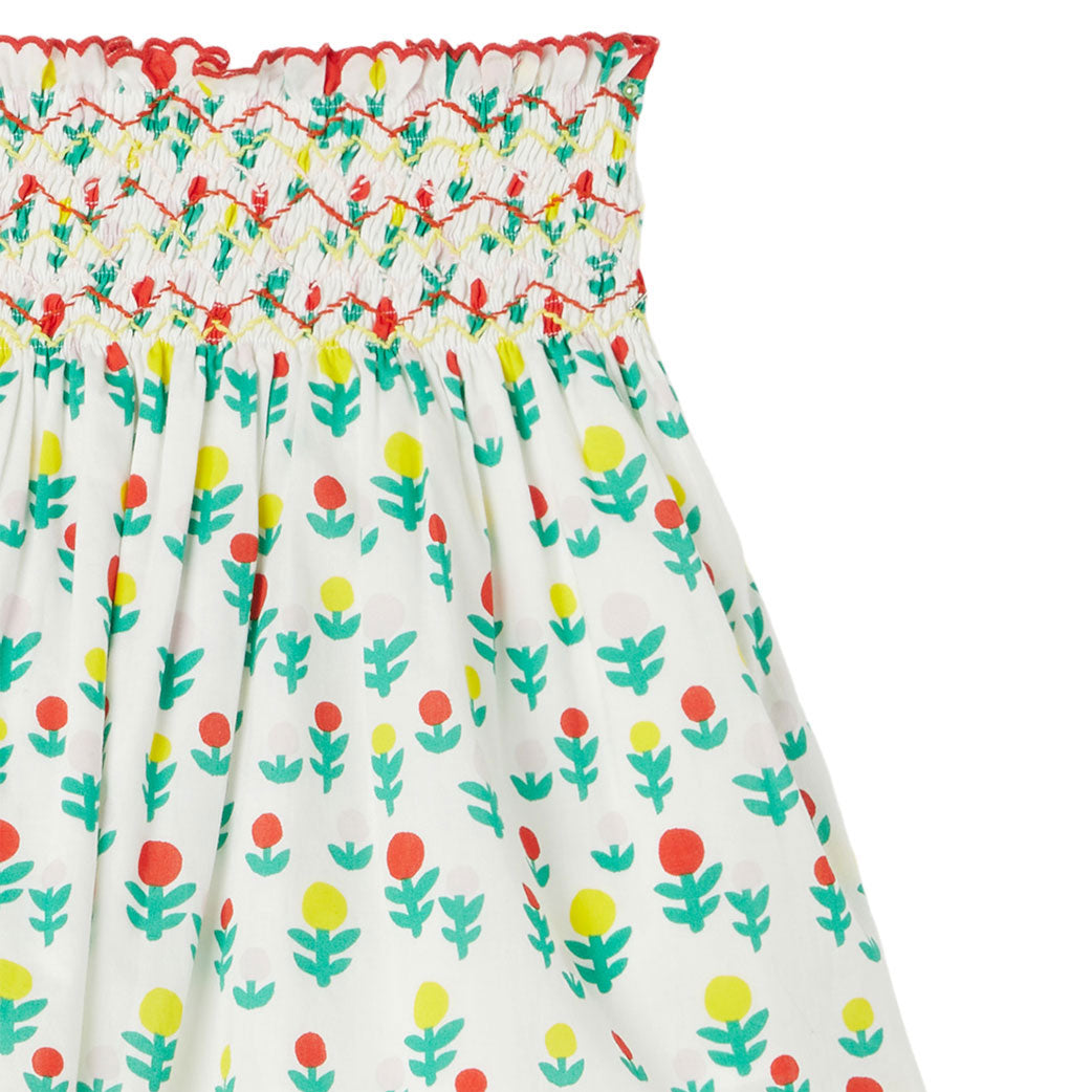 Stella McCartney White Dreamy Flowers Smock Details Skirt