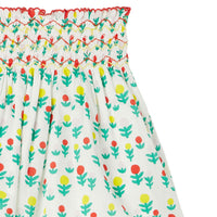 Stella McCartney White Dreamy Flowers Smock Details Skirt