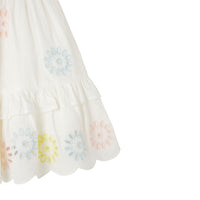 Stella McCartney White Multicolor Flowers Embro Skirt