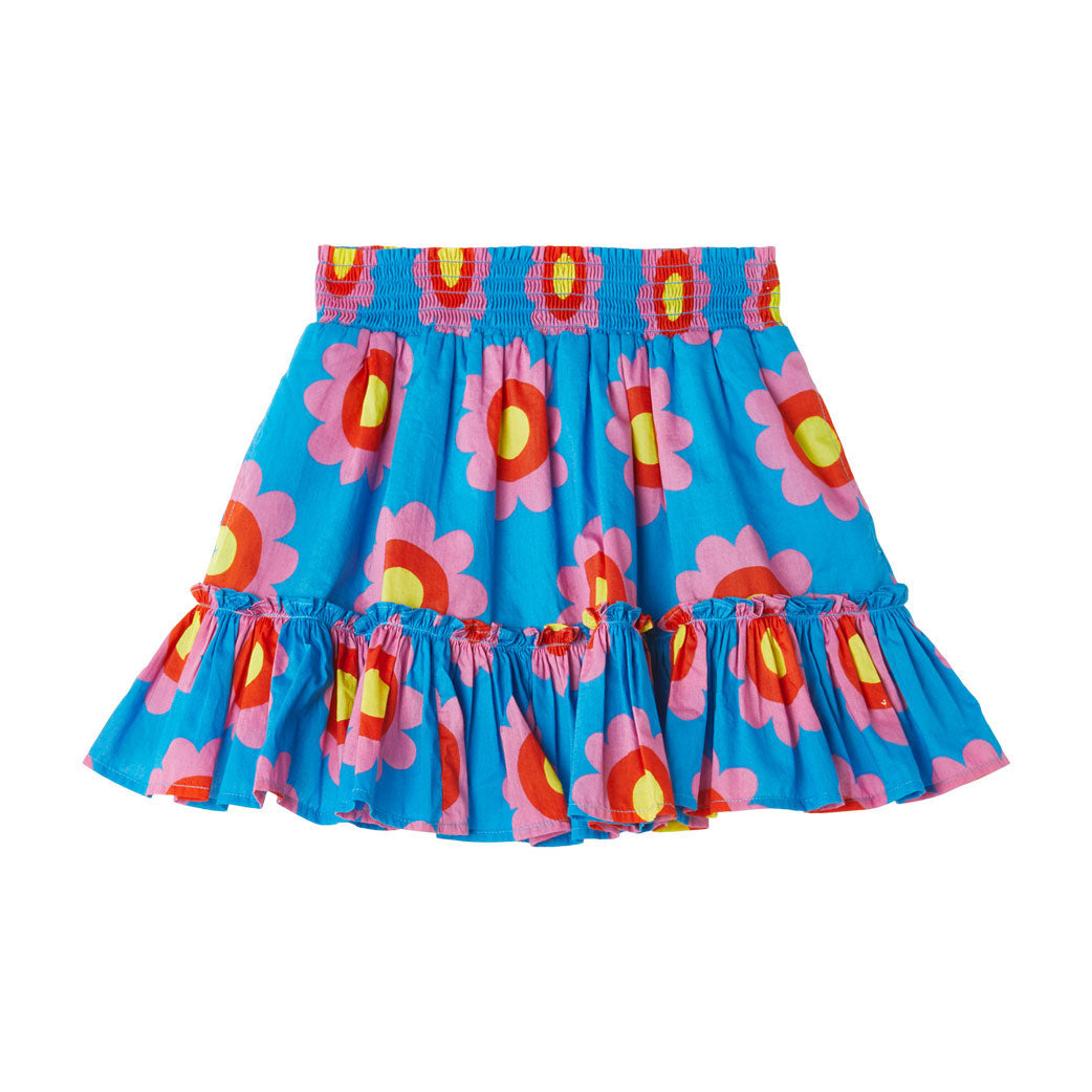 Stella McCartney Blue Graphic Flowers Skirt