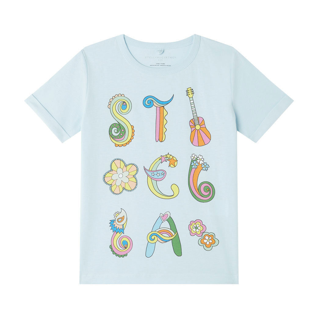 Stella McCartney Blue Love To Dream Print Tee