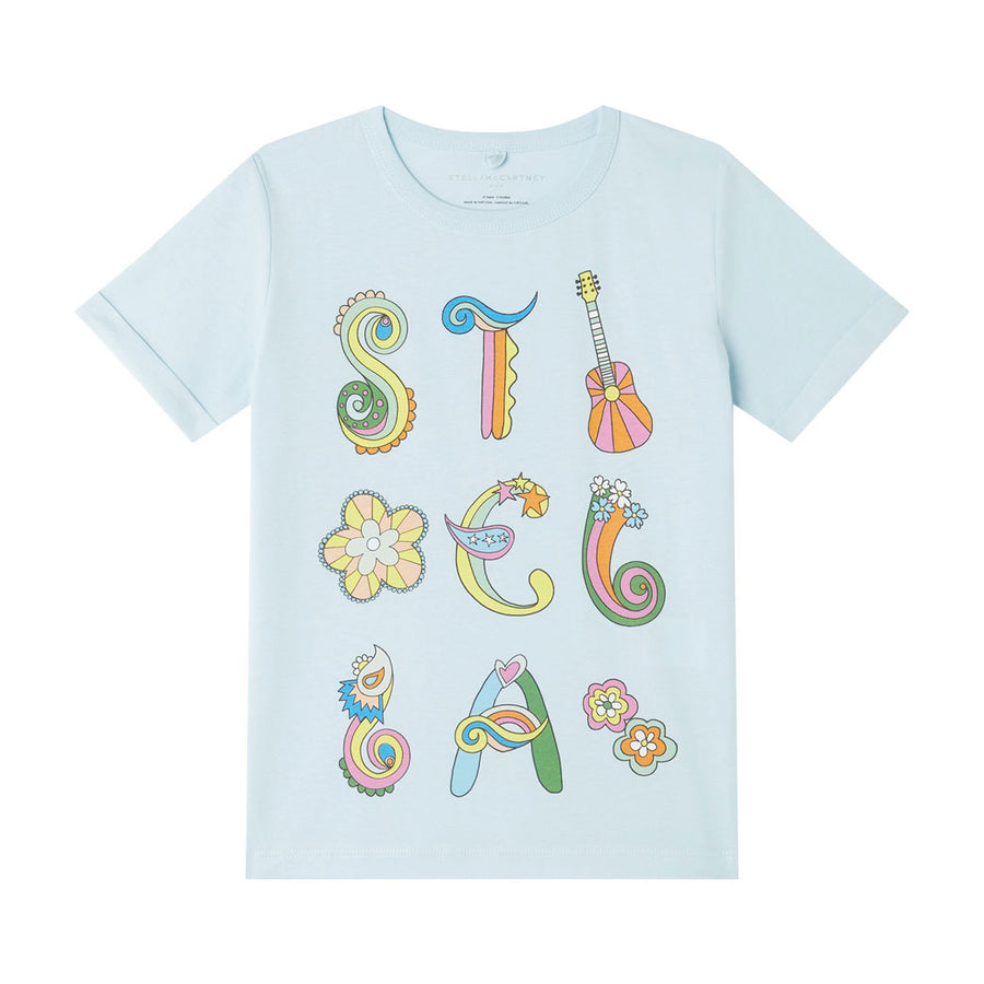 Stella McCartney Blue Love To Dream Print Tee