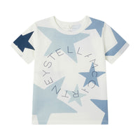 Stella McCartney White Ss Blue Stars Tee