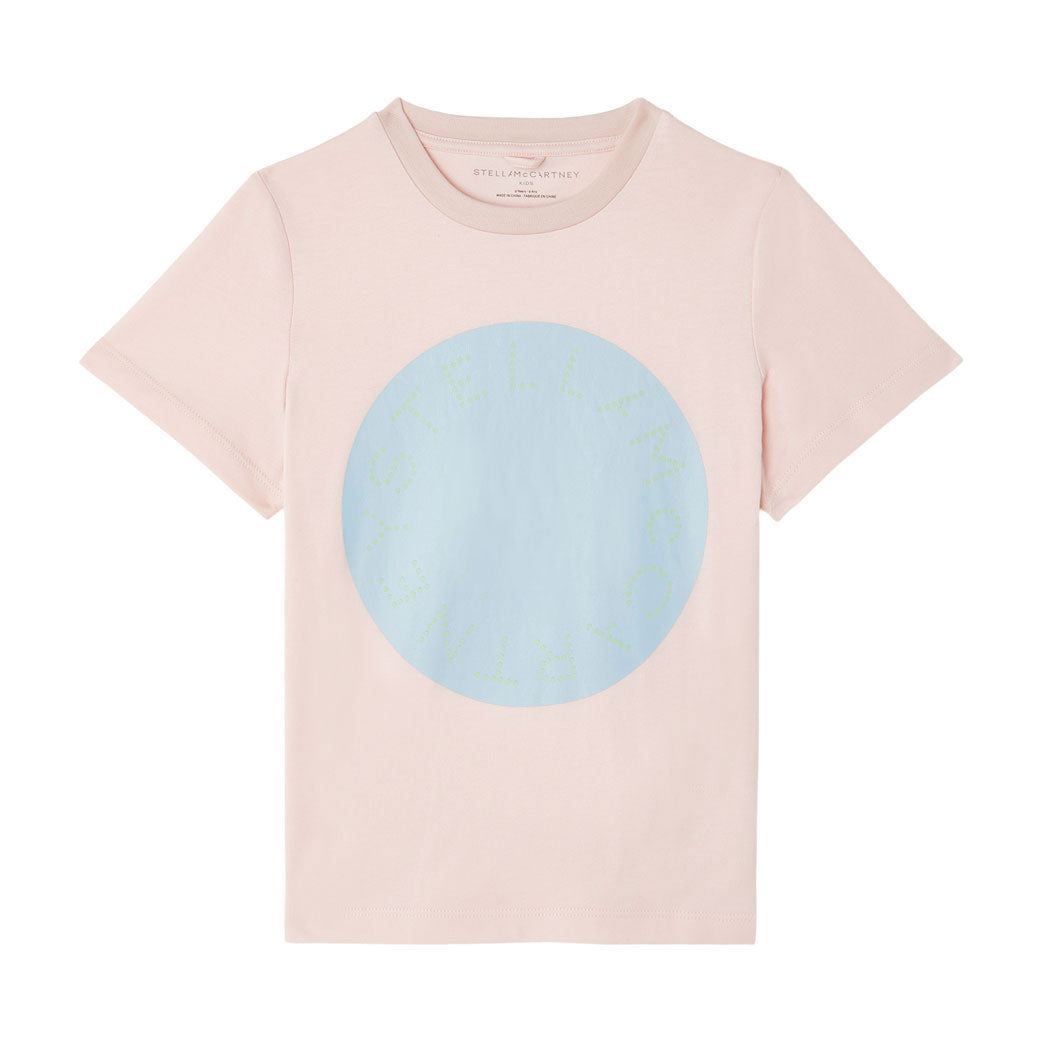 Stella McCartney Light Pink Logo Disc Tee