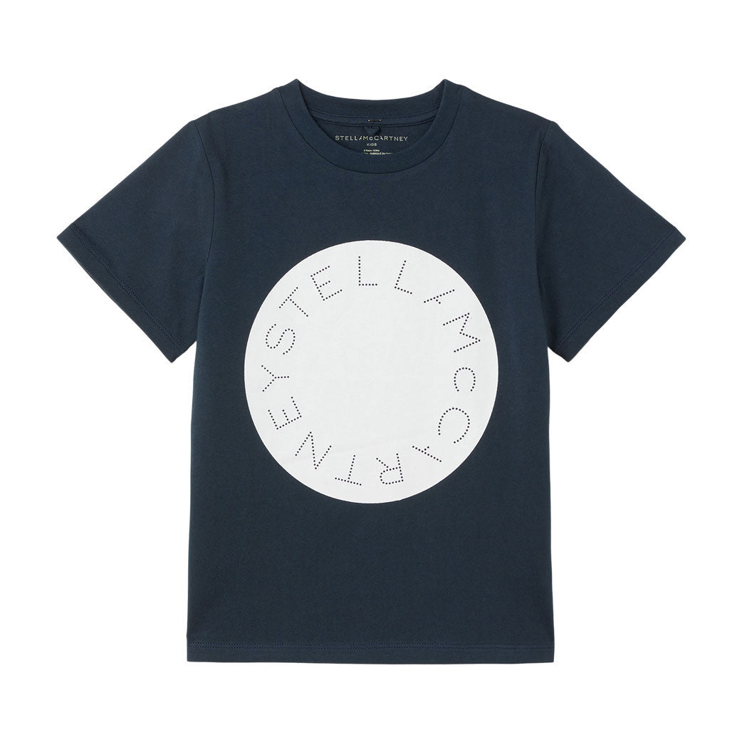 Stella McCartney Navy Logo Disc Print Tee