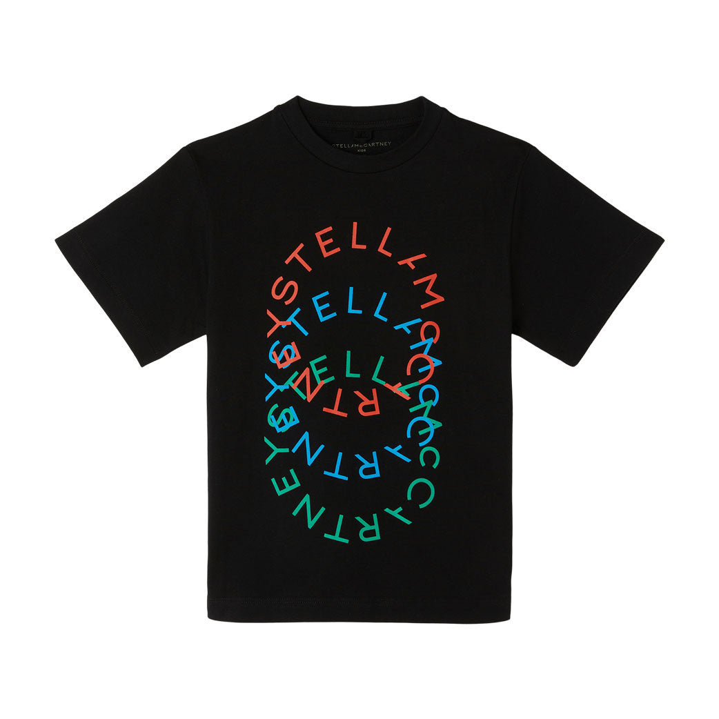 Stella McCartney Black Logo Circle Tee