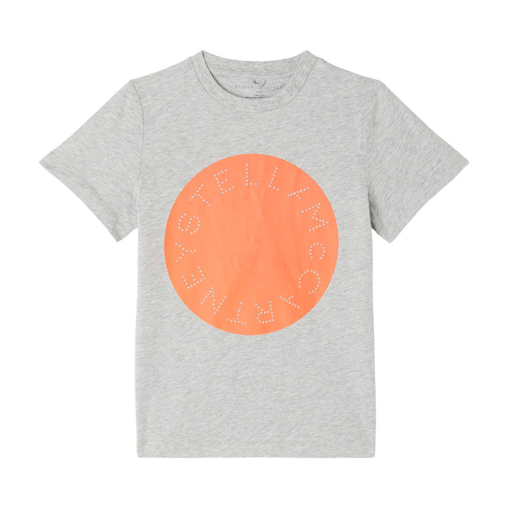 Stella McCartney Grey Logo Disc Print Tee