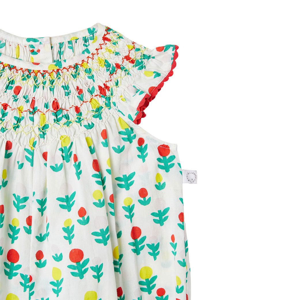 Stella McCartney White Dreamy Flowers Smock Details All In One