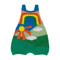 Stella McCartney Red Landscape Rainbow Crochet Bubble