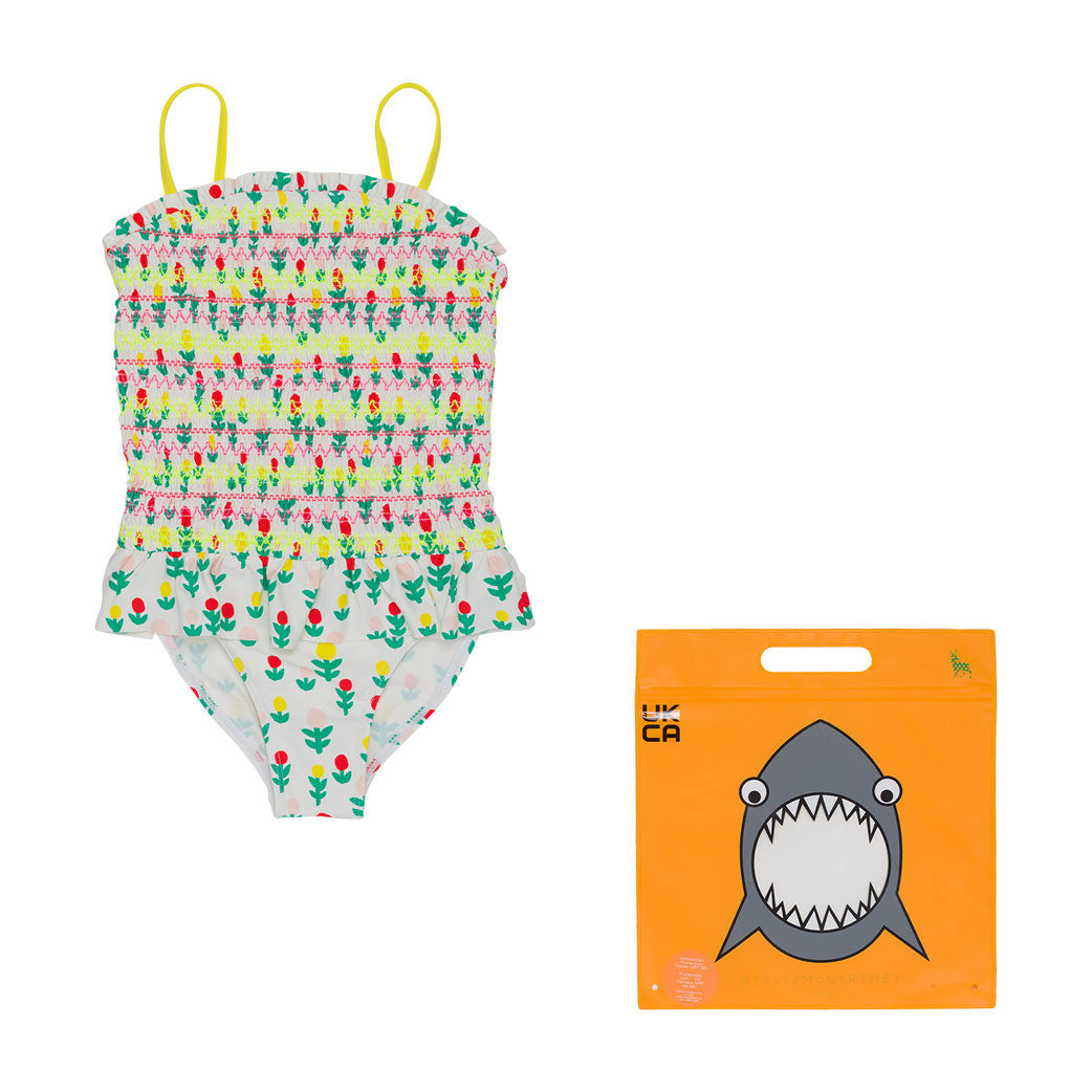 Stella McCartney White Dreamy Flowers Swimsuit