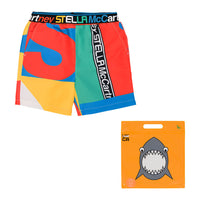 Stella McCartney Red Sport Geometric Swim Shorts