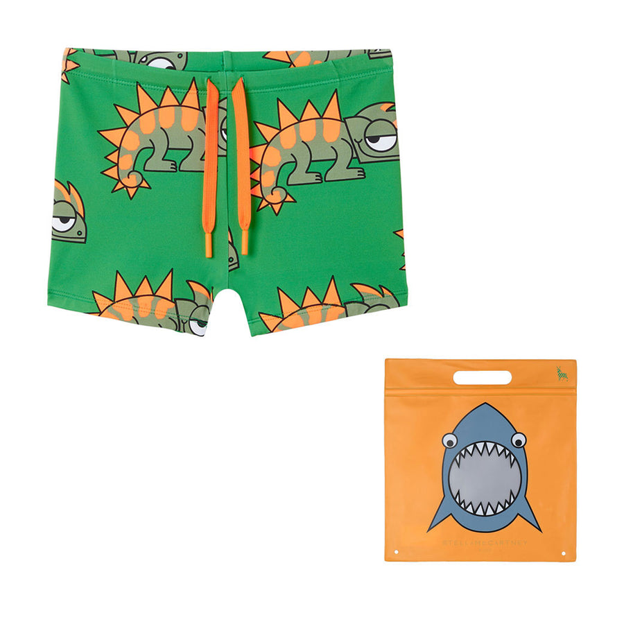 Stella McCartney Green Gecko Swim Bottom