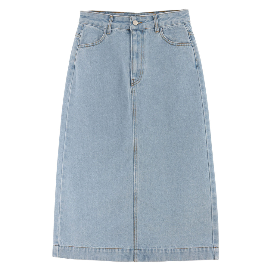 Tiny Cottons Light Wash Indigo Agnes Denim Skirt