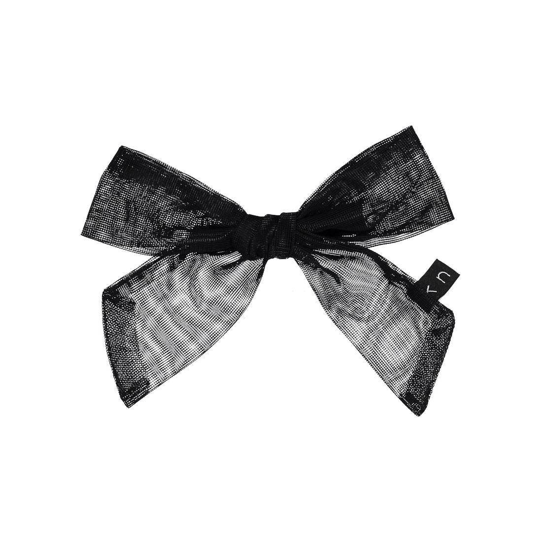 Knot Hairbands Tulle Bow Clips // Black