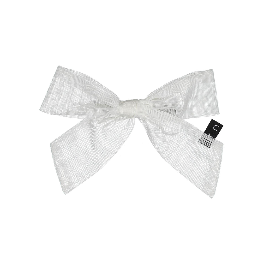 Knot Hairbands Tulle Bow Clips // White