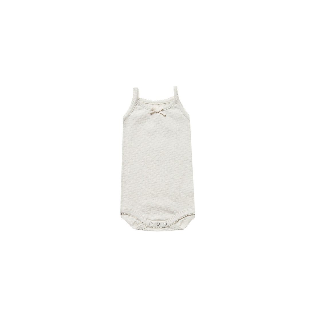 Quincy Mae Pebble Organic Pointelle Tank Onesie