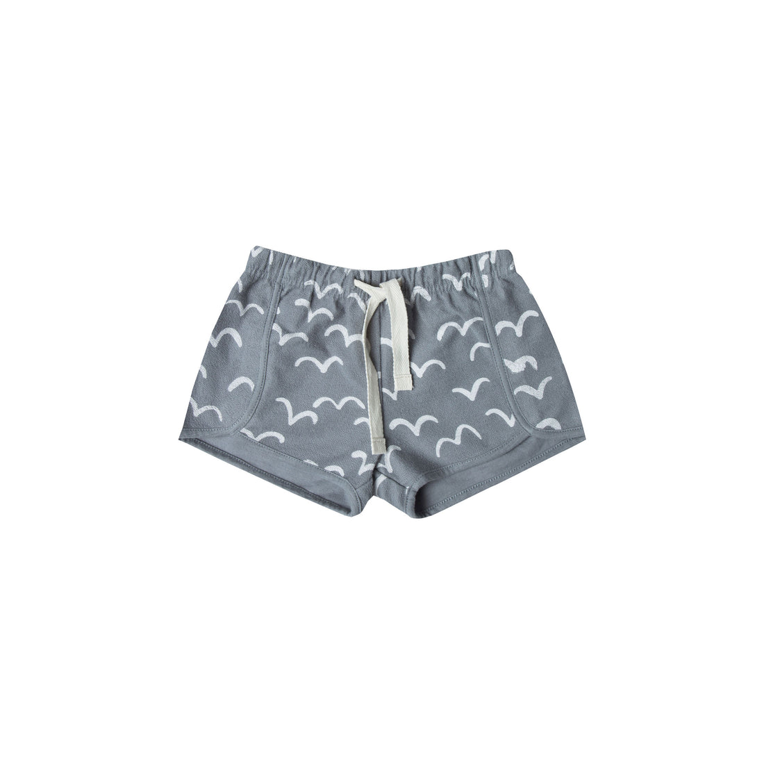 Rylee and Cru Stormy Blue Flock Shorts