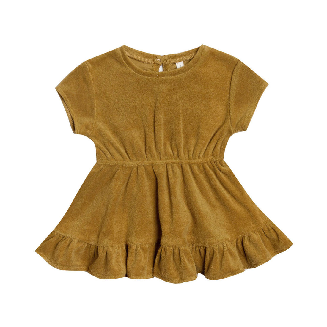 Quincy Mae Ochre Terry Dress