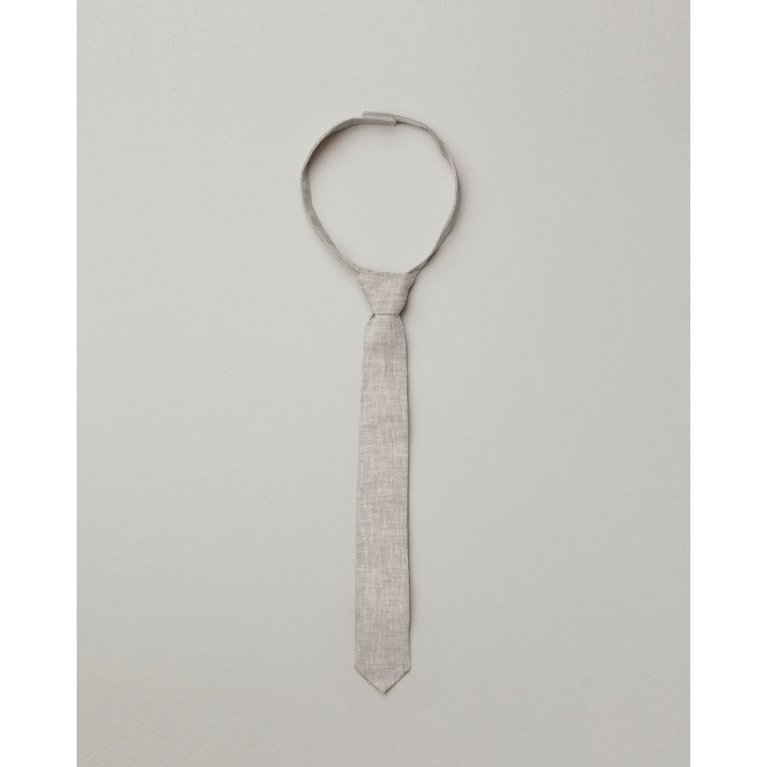Noralee Dusty-Grey Skinny Tie | Heathered Dusty Grey