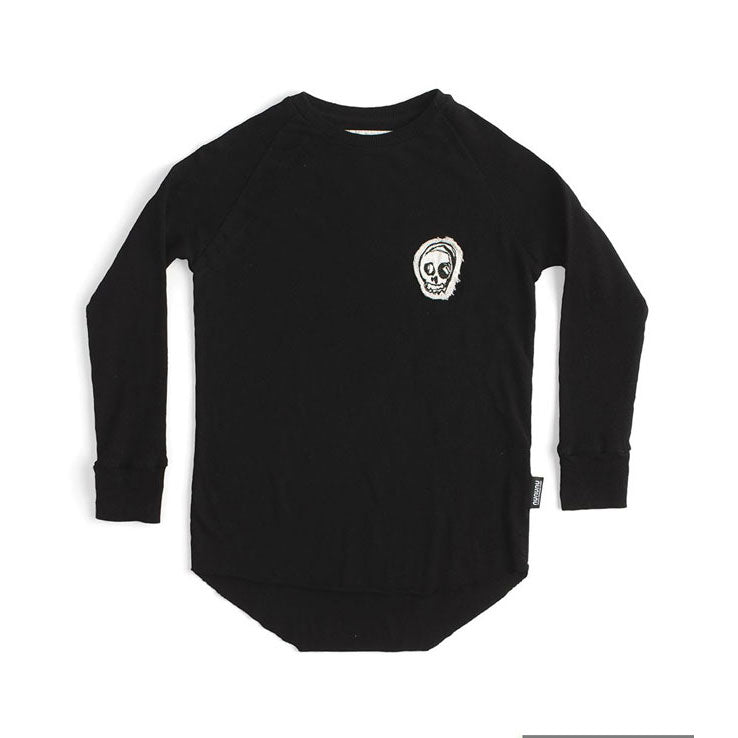 NUNUNU Black Tiny Skull Shirt