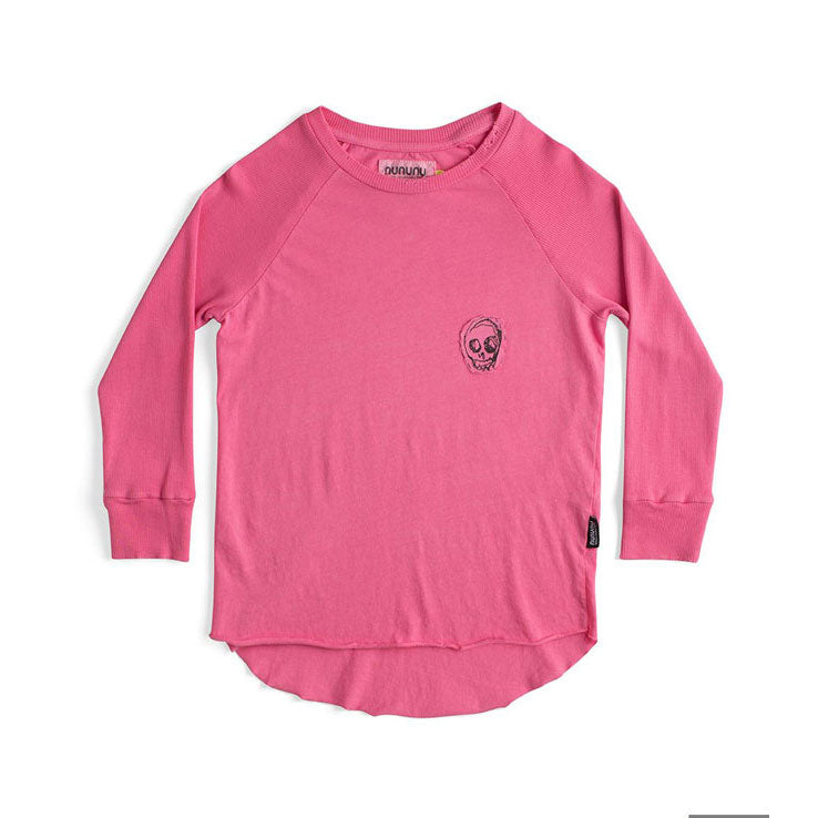 NUNUNU Hot Pink Tiny Skull Shirt