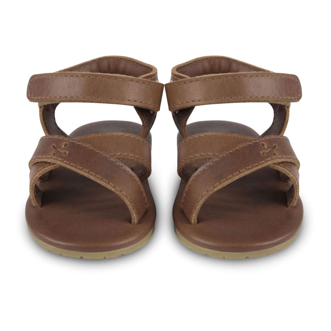 Donsje Cognac Classic Leather Tobi Sandals