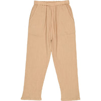 Louis Louise Beige Cotton Crepe Gazelle Trouser