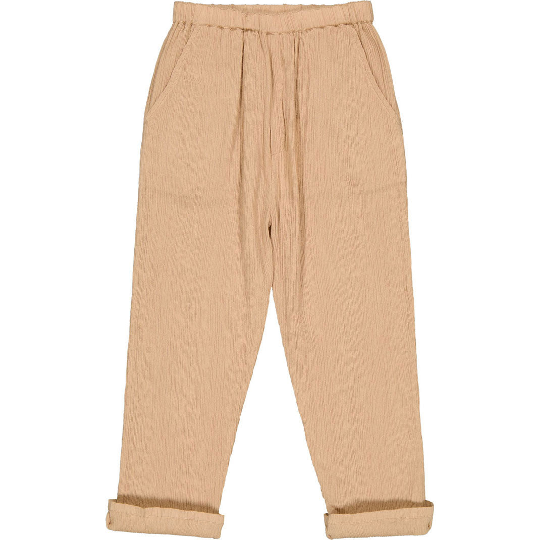 Louis Louise Beige Cotton Crepe Gazelle Trouser