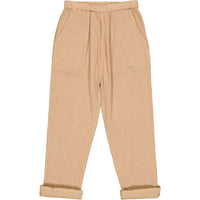 Louis Louise Beige Cotton Crepe Gazelle Trouser