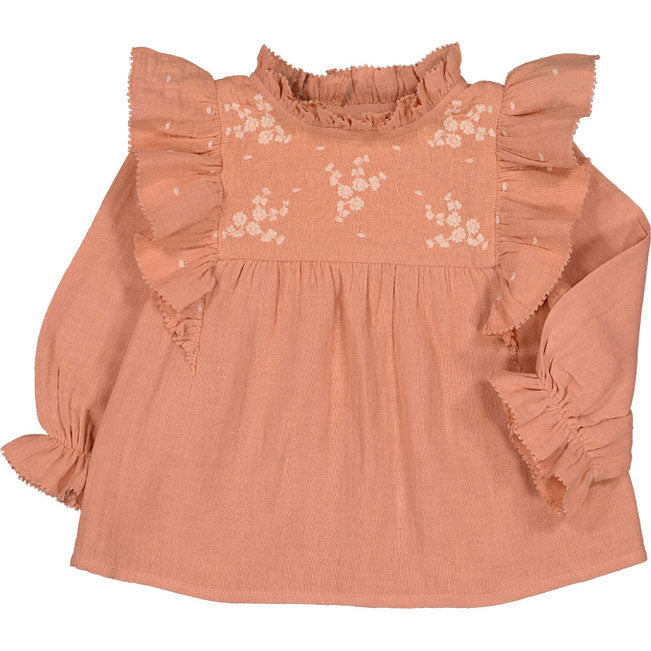 Louis Louise Blush Organic Cotton Amandette Baby Blouse