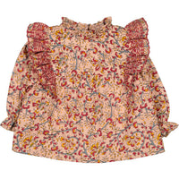 Louis Louise Powder Pink Indian Floral Amandette Baby Blouse