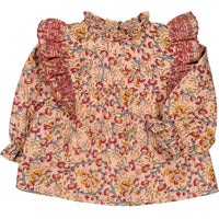 Louis Louise Powder Pink Indian Floral Amandette Baby Blouse