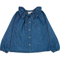 Louis Louise Denim Blue Angele Blouse