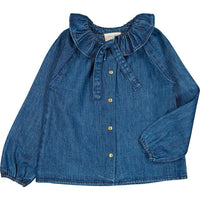 Louis Louise Denim Blue Angele Blouse