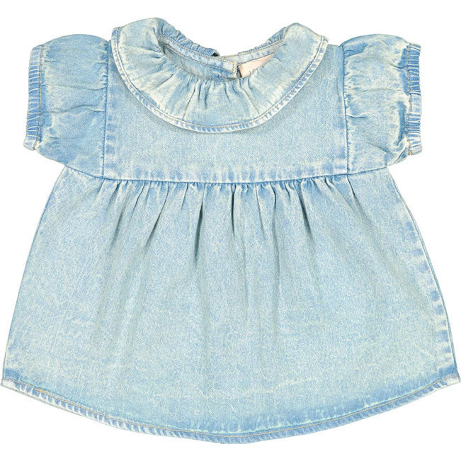 Louis Louise Sky Blue Chambray Washed Gracie Tunic