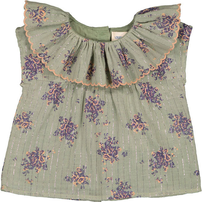 Louis Louise Almond Bouquet Stripe Lurex Opade Tunic