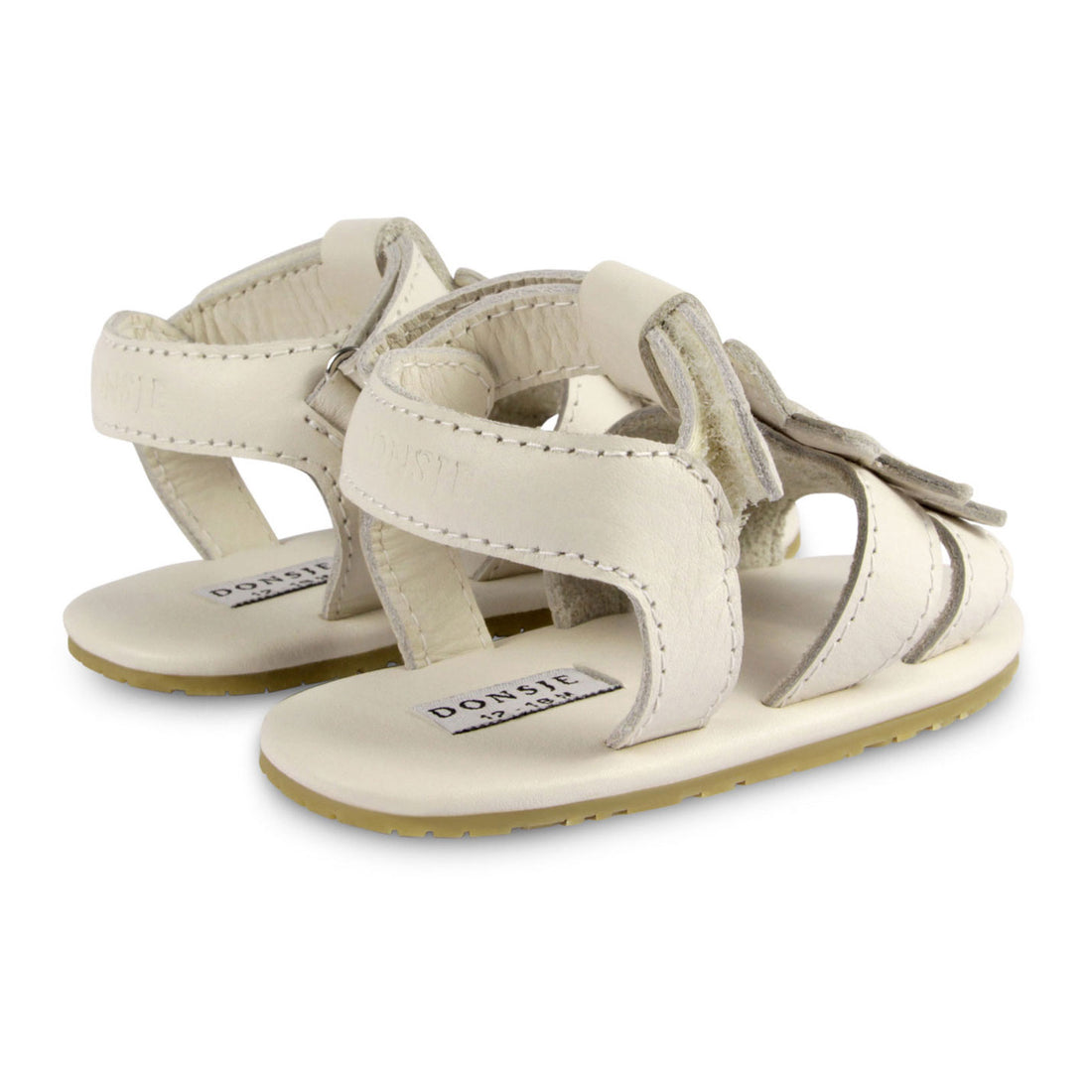 Donsje Off White Leather Daisy Baby Sandals