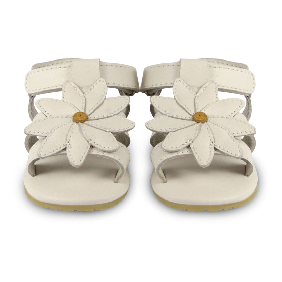 Donsje Off White Leather Daisy Baby Sandals