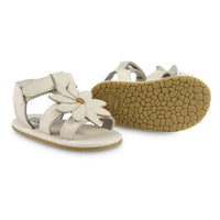 Donsje Off White Leather Daisy Baby Sandals