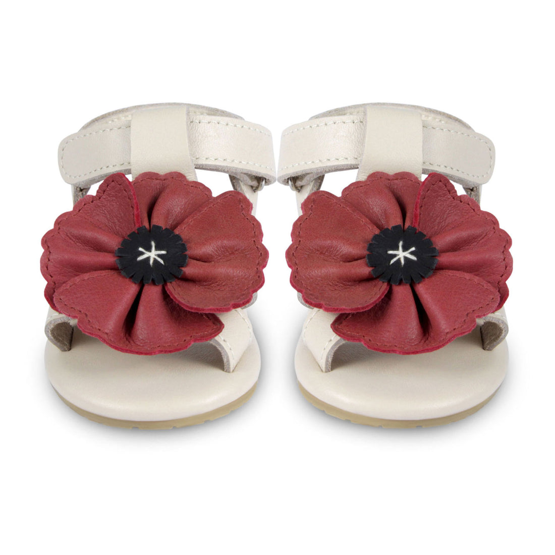 Donsje Cream Leather Poppy Baby Sandals