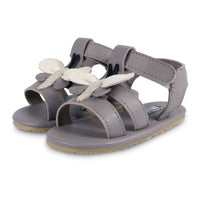 Donsje Dark Lavender Leather Dragonfly Baby Sandals