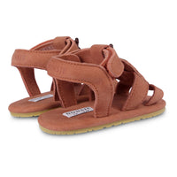 Donsje Walnut Nubuck Lady Bird Baby Sandals