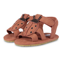 Donsje Walnut Nubuck Lady Bird Baby Sandals