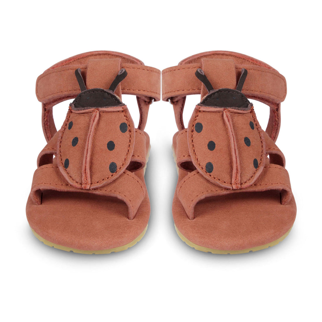 Donsje Walnut Nubuck Lady Bird Baby Sandals