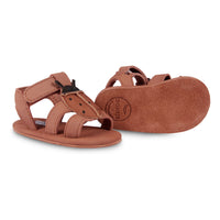 Donsje Walnut Nubuck Lady Bird Baby Sandals