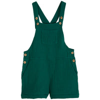 Emile et Ida Green Cotton Gauze Salopette