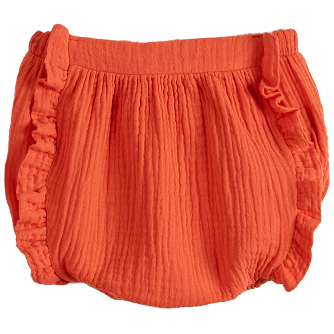 Emile et Ida Red Cotton Gauze Bloomer