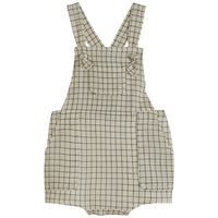 Emile et Ida Taupe Checked Salopette