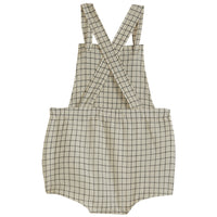 Emile et Ida Taupe Checked Salopette